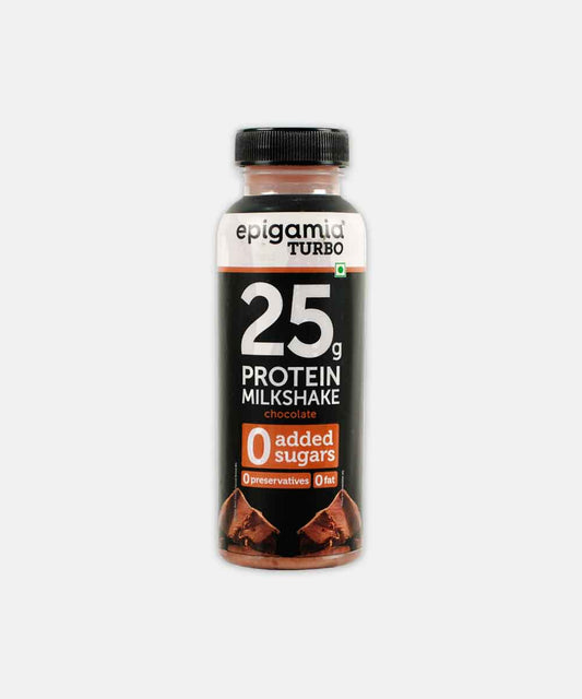 Epigamia 0 Added Sugar 25G Proeint Chocolate Milkshake 250 Ml