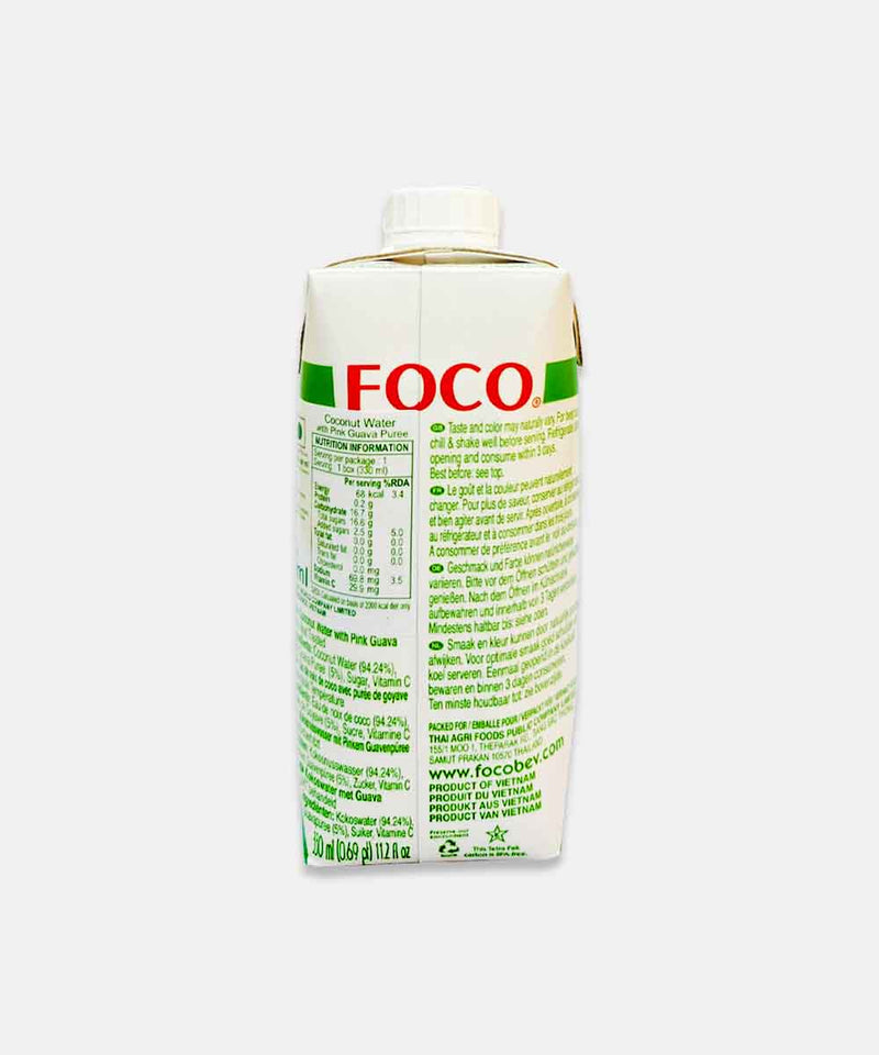 foco coconut water with pink guava 330