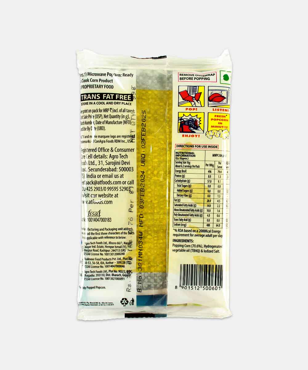 Act Ii Original Microwave Popcorn 99 Gm