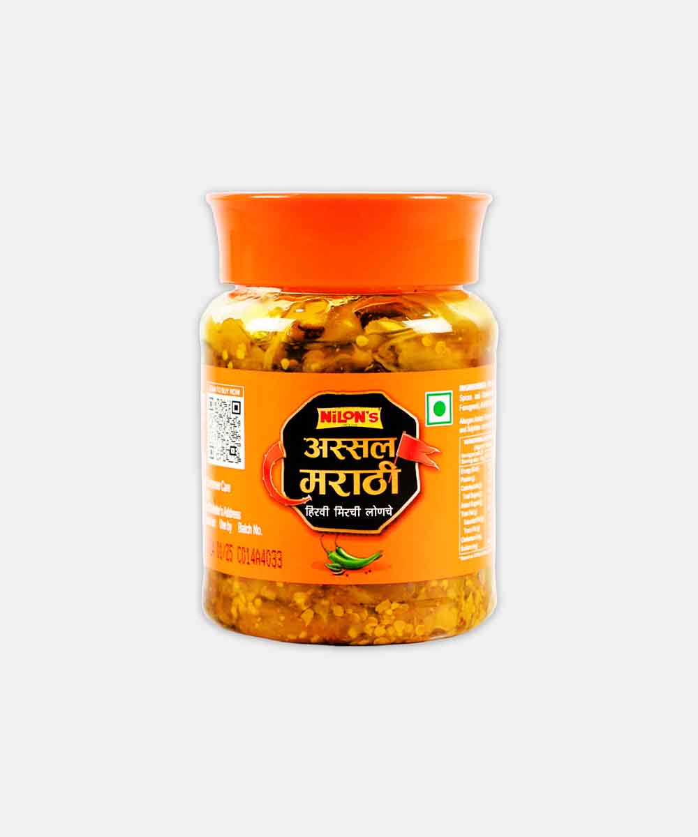 Nilons Assal Marathi Green Chilli Pickle 200 Gm