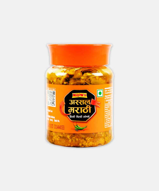 Nilons Assal Marathi Green Chilli Pickle 200 Gm