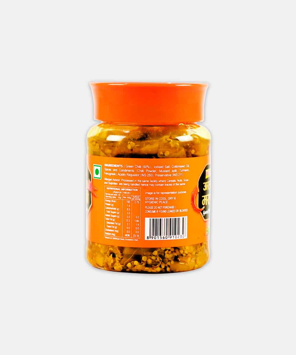 Nilons Assal Marathi Green Chilli Pickle 200 Gm