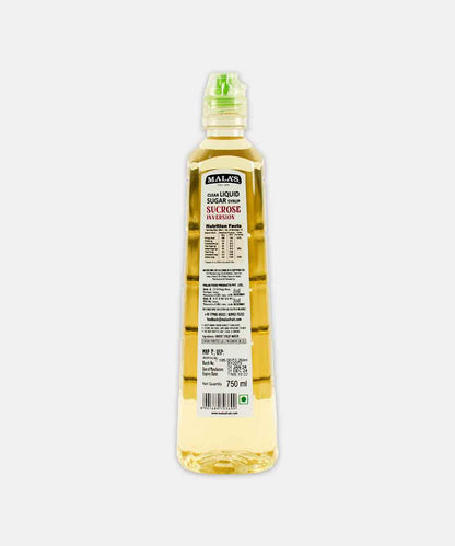 Malas Clear Liquid Sugar Syrup Sucrose Inversion 750 Ml