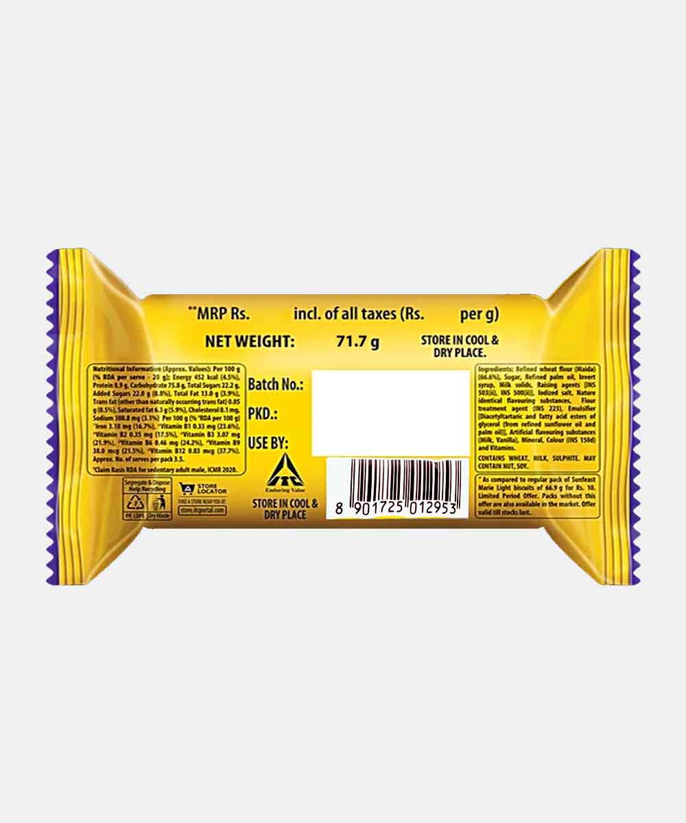 Sunfeast Marie Light Active Biscuits 71.7 Gm