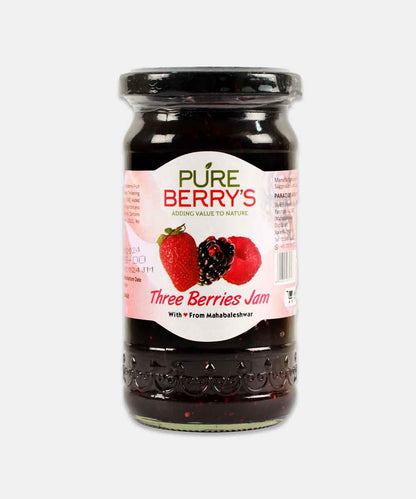 Pure Berrys Three Berries Jam 400 Gm