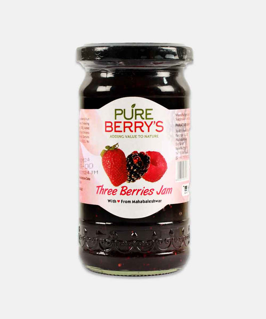 Pure Berrys Three Berries Jam 400 Gm
