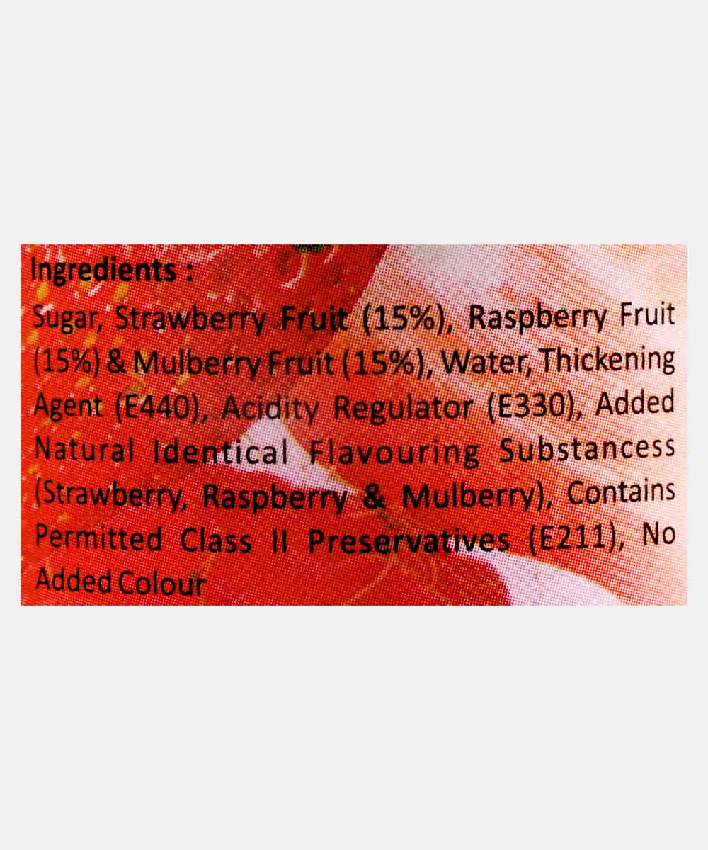 Pure Berrys Three Berries Jam 400 Gm