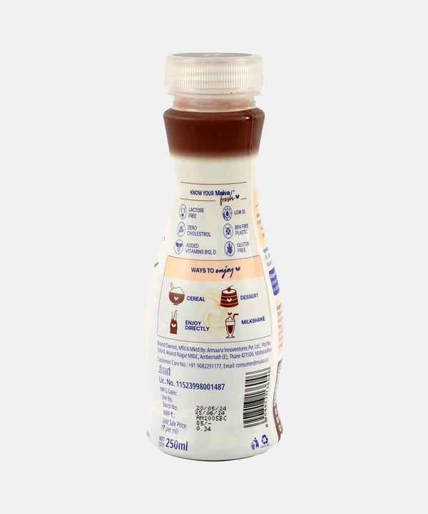 MAIVA SUGAR FREE COCOA DAIRY FREE ALMOND MILK 250