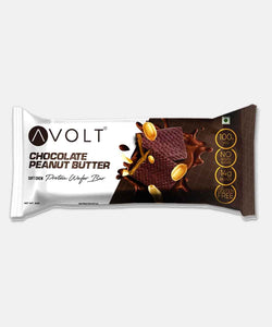 avolt chocolate peanut butter protein wafer bar