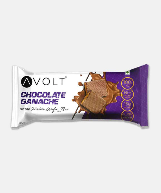 Avolt Chocolate Ganache Protein Wafer Bar 50 Gm