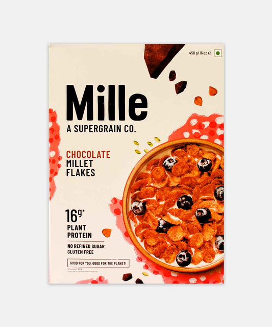 Mille Chocolate Buckwheat Millet Flakes 450 Gm