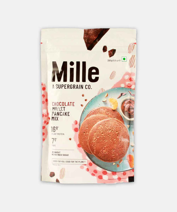 MILLE CHOCOLATE MILLET PANCAKE MIX 250 GM