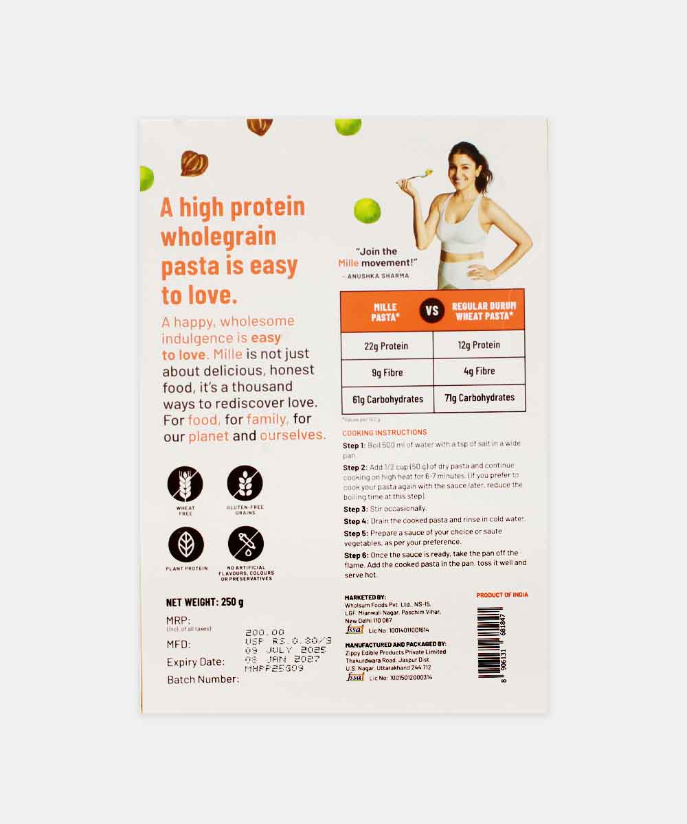 Mille Penne Protein Pasta 250 Gm