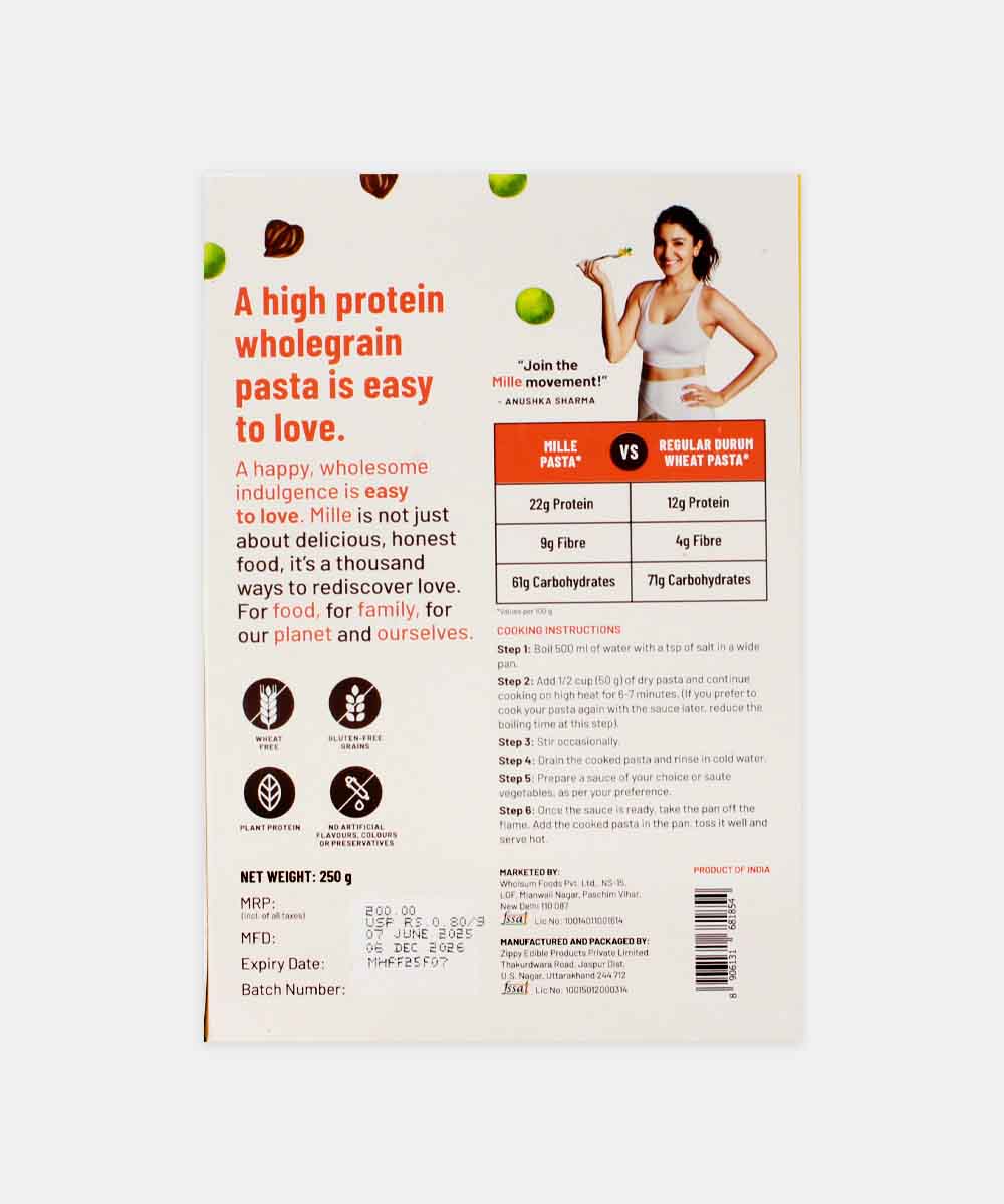 Mille Fusilli Protein Pasta 250 Gm