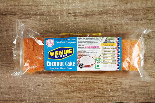 Venus Baker Coconut Slice Cake 150 Gm