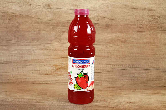 Manama Strawberry Crush Syrup 1 Ltr