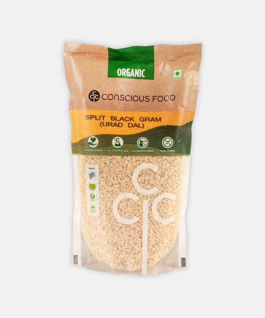 Conscious Food Split Urad Dal 500 Gm