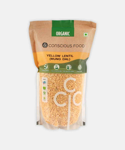 Conscious Food Yellow Moong Dal 500 Gm