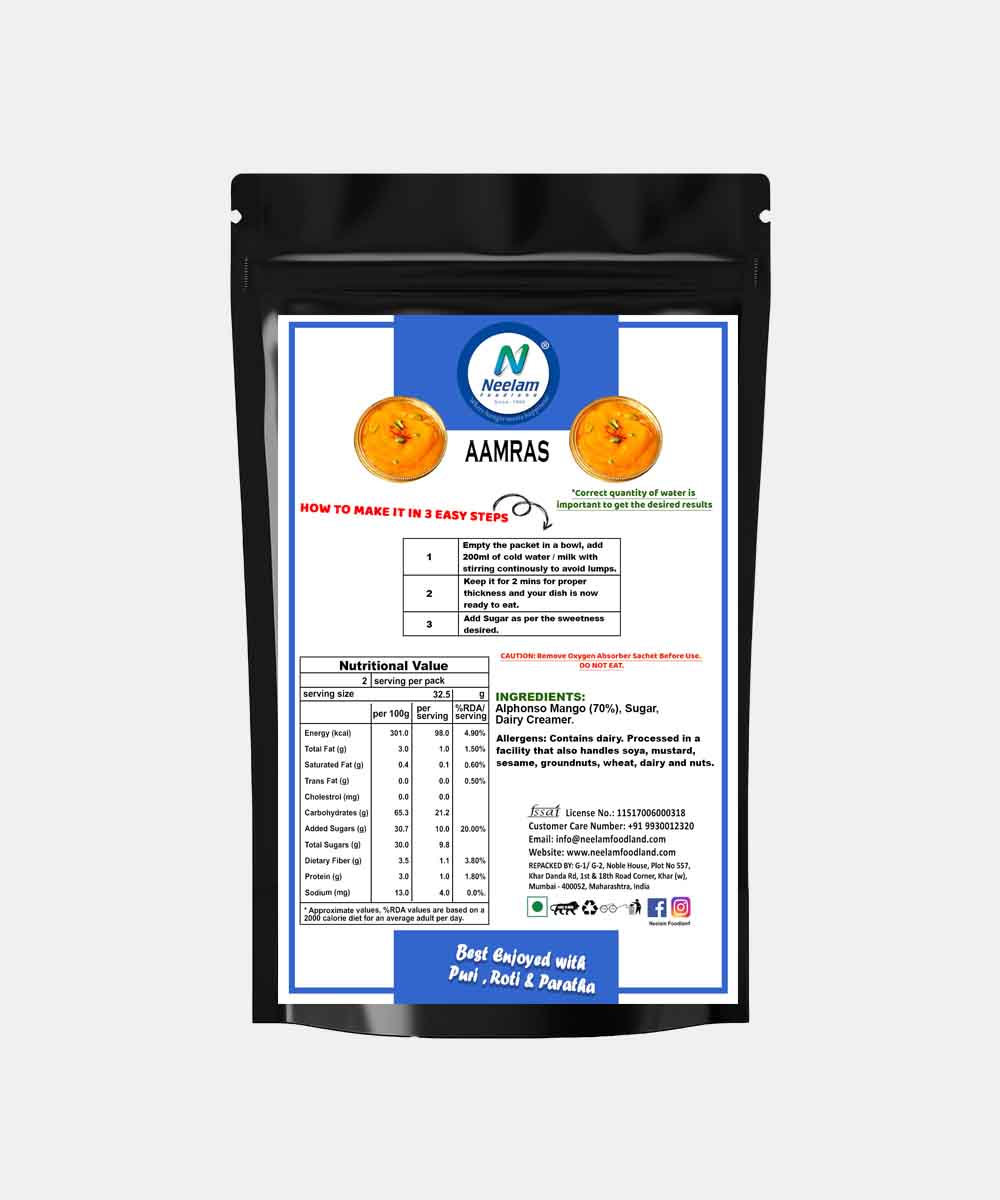 Instant Aamras Mix 65 Gm