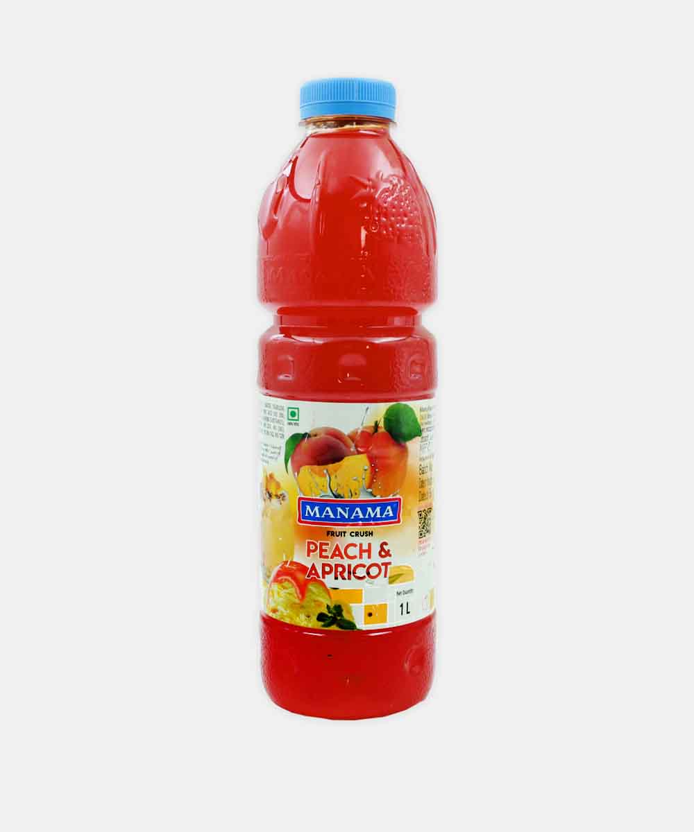 Manama Peach & Apricot Crush Syrup 1 Ltr