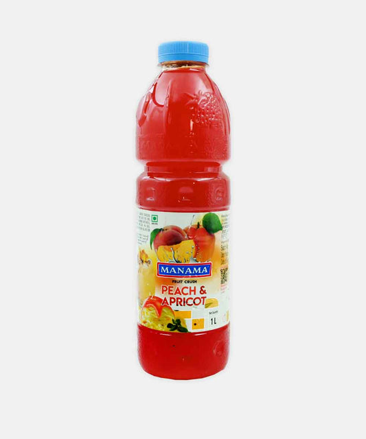 Manama Peach & Apricot Crush Syrup 1 Ltr