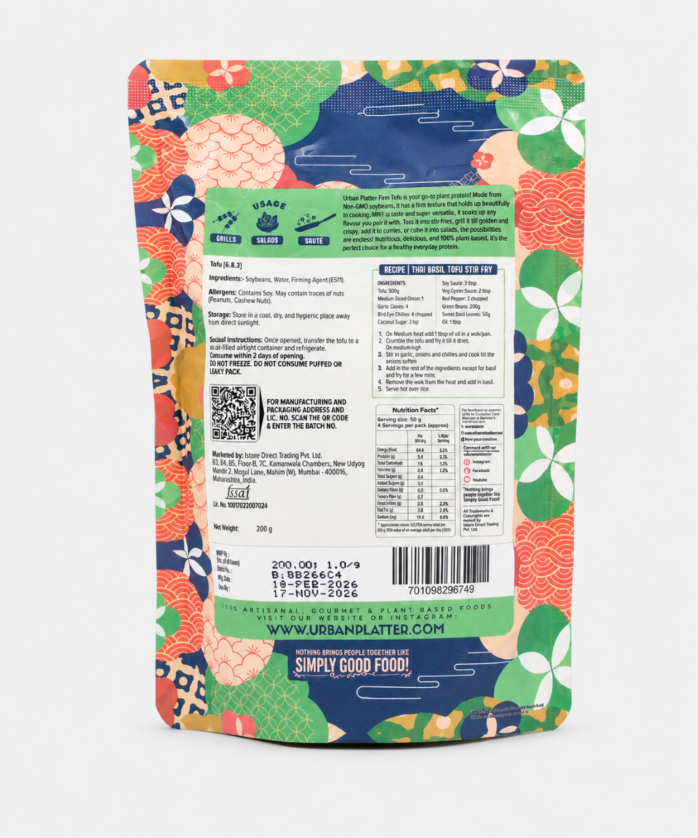 Urban Platter Tofu Firm 200 Gm