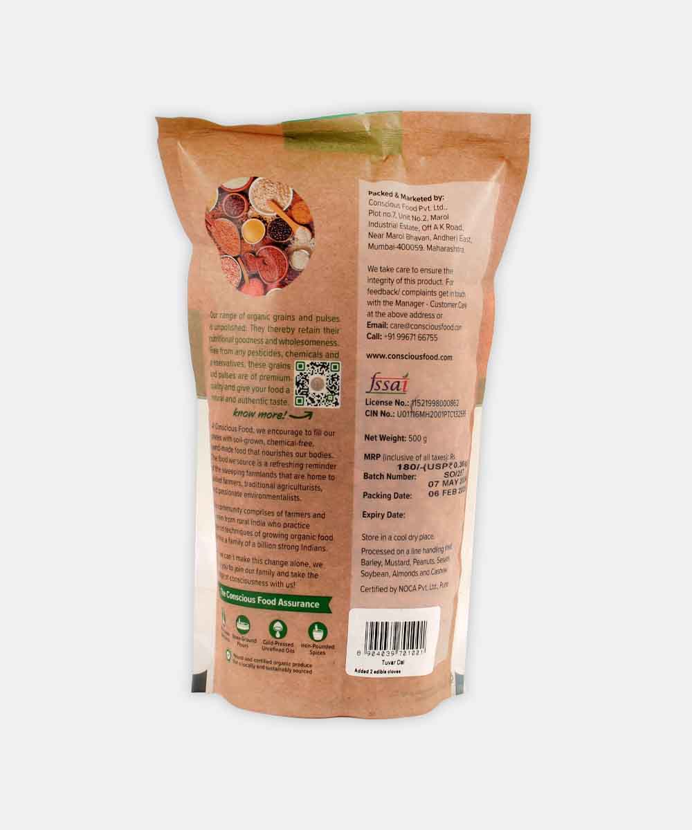 Conscious Food Tuvar Dal 500 Gm