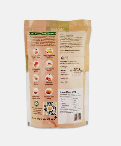 Conscious Food Sorghum Jowar Atta 500 Gm