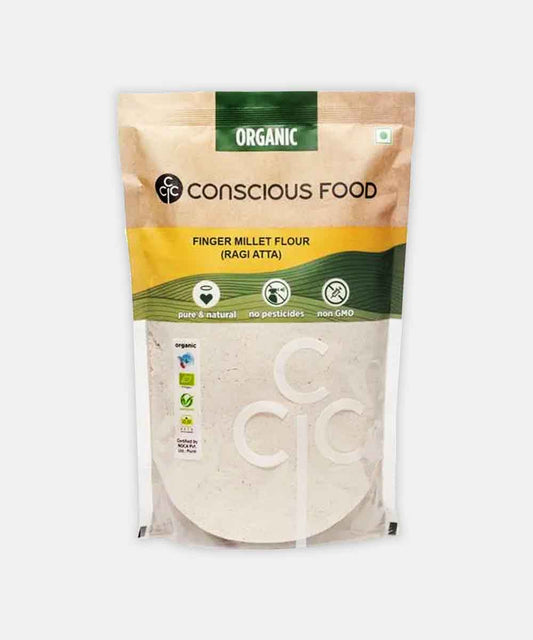 Conscious Food Finger Millet Flour Ragi Atta 500 Gm