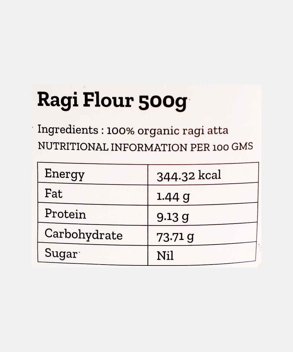 Conscious Food Finger Millet Flour Ragi Atta 500 Gm