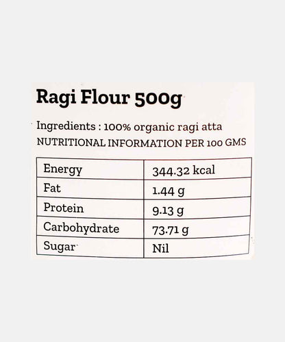 Conscious Food Finger Millet Flour Ragi Atta 500 Gm