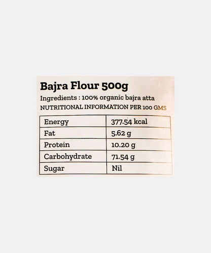 Conscious Food Pearl Millet Flour Bajra Atta 500 Gm