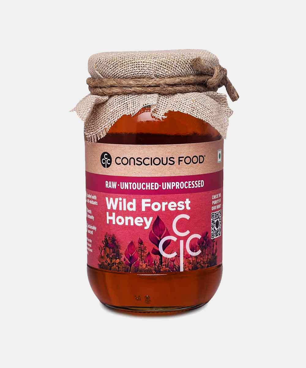 Conscious Food Wild Forest Honey Raw Natural 500 Gm