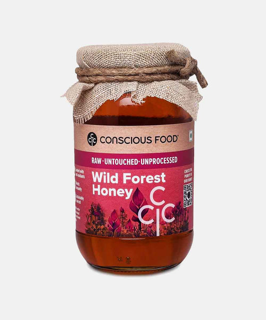 Conscious Food Wild Forest Honey Raw Natural 500 Gm