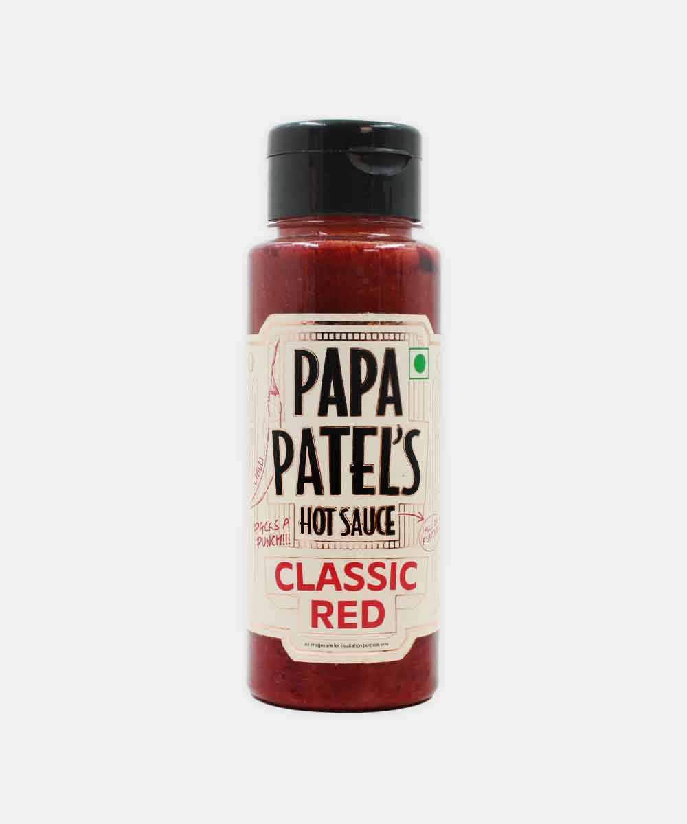 Papa Patels Classic Red Hot Sauce 250 Gm