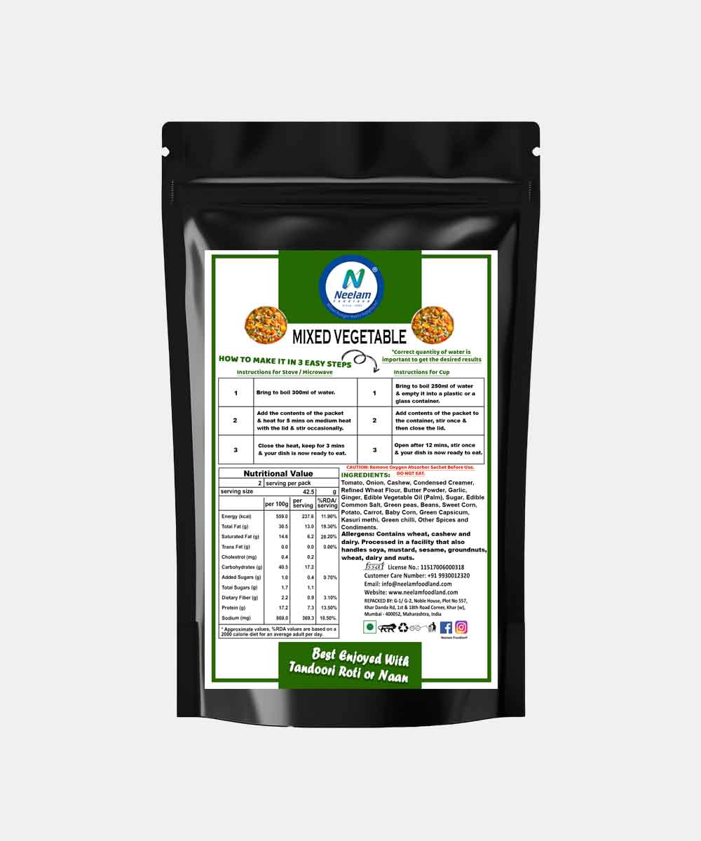 Neelam Freeze Dried Mix Vegetable 85 Gm