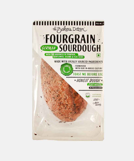 The Baker Dozen German Fourgrain Sourdough Bread 380 Gm