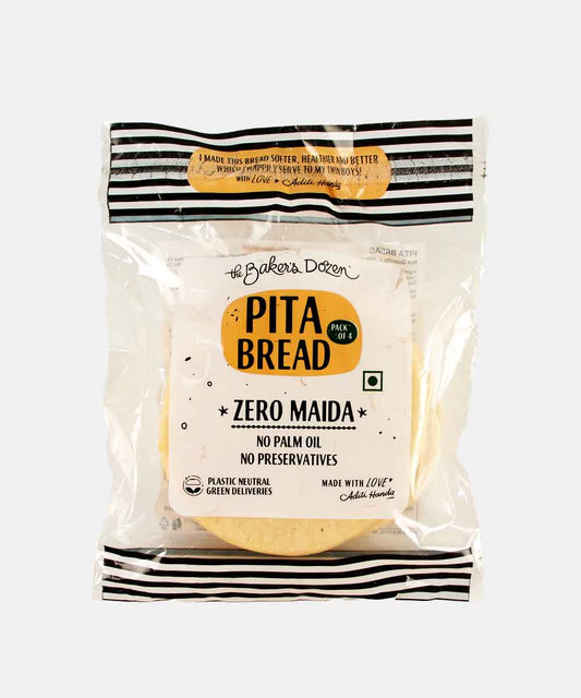 The Baker Dozen Zero Maida Pita Bread 4 Pc 140 Gm