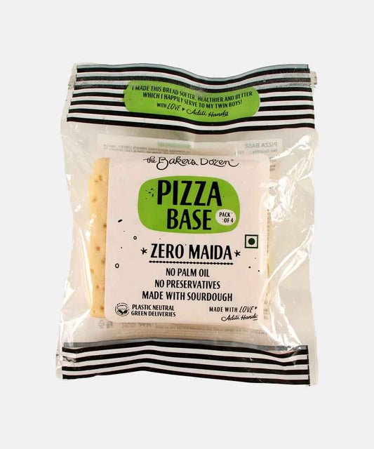 The Baker Dozen Zero Maida Pizza Base 4 Pc 140 Gm