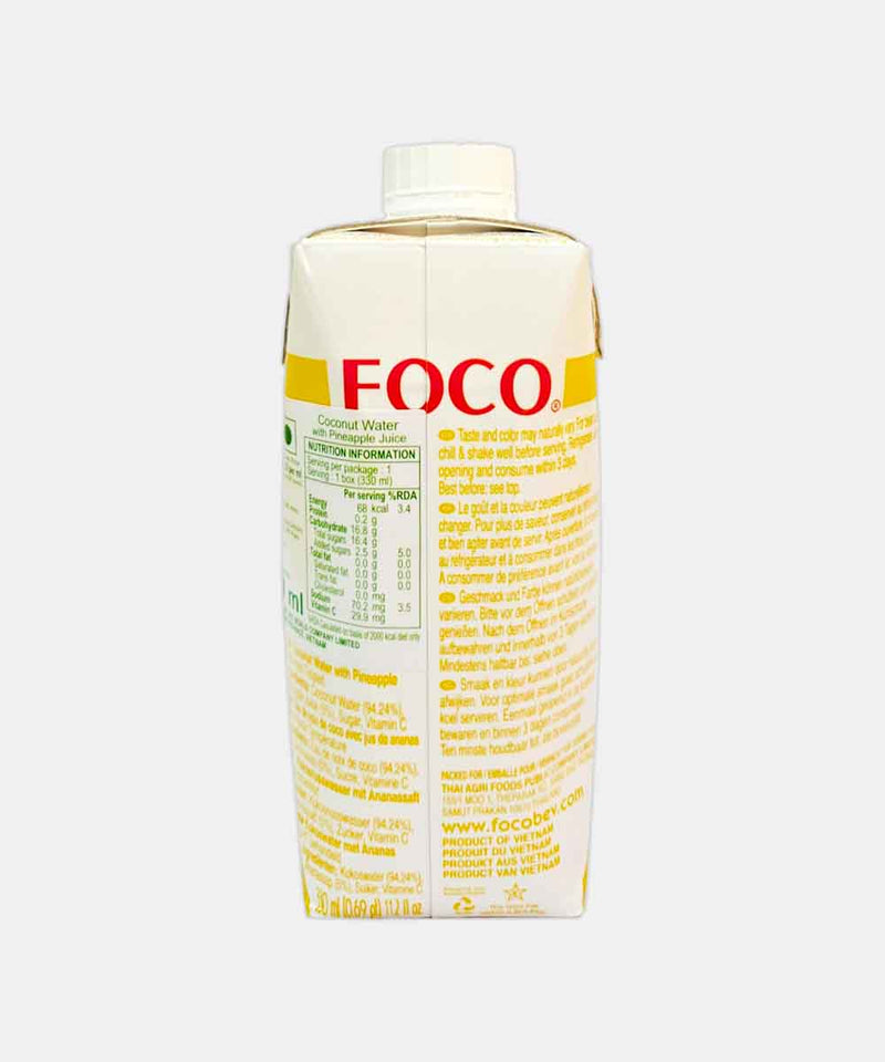 FOCO COCONUT WATER WITH PINEAPPLE 330