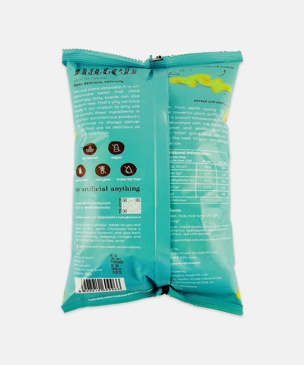 Natch Chickpea Puffs Barbecue 65 Gm