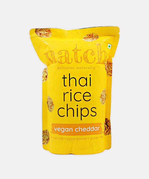 NATCH VEGAN CHEDDAR THAI RICE CHIPS 100