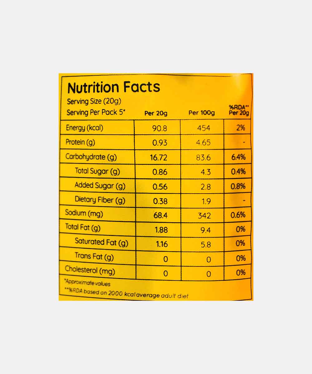 Natch Vegan Cheddar Thai Rice Chips 100 Gm