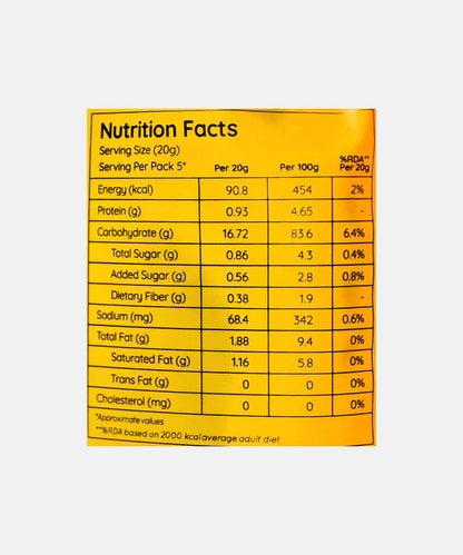 Natch Vegan Cheddar Thai Rice Chips 100 Gm