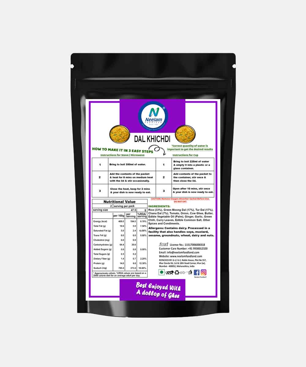 Neelam Freeze Dried Dal Khichdi 95 Gm