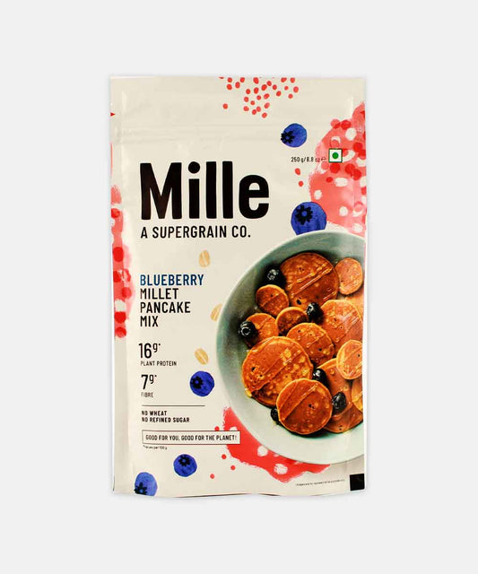 Mille Blueberry Millet Pancake Mix 250 Gm