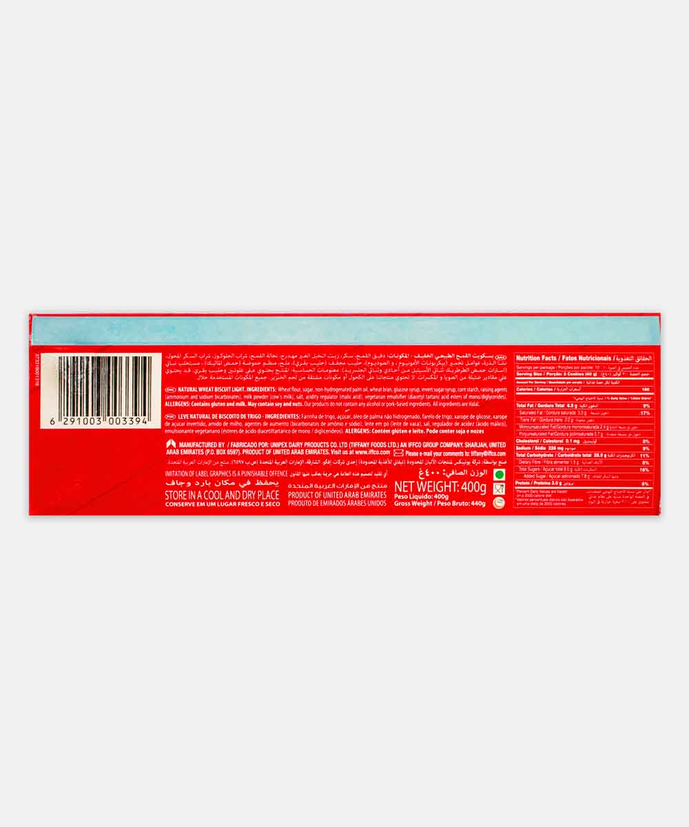 Tiffany Digestive Light Wheat Biscuit 400 Gm