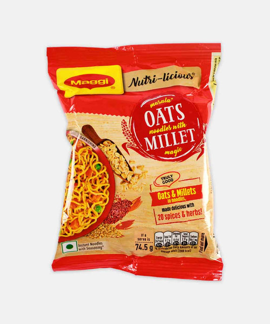 Maggi Masala Oats Noodles With Millet Magic  74.5 Gm