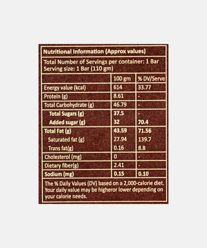 Bon Bay Dark Chocolate Nutty Bar 110 Gm