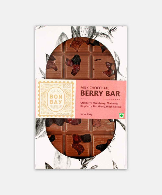 Bon Bay Berry Milk Chocolate Bar 110 Gm